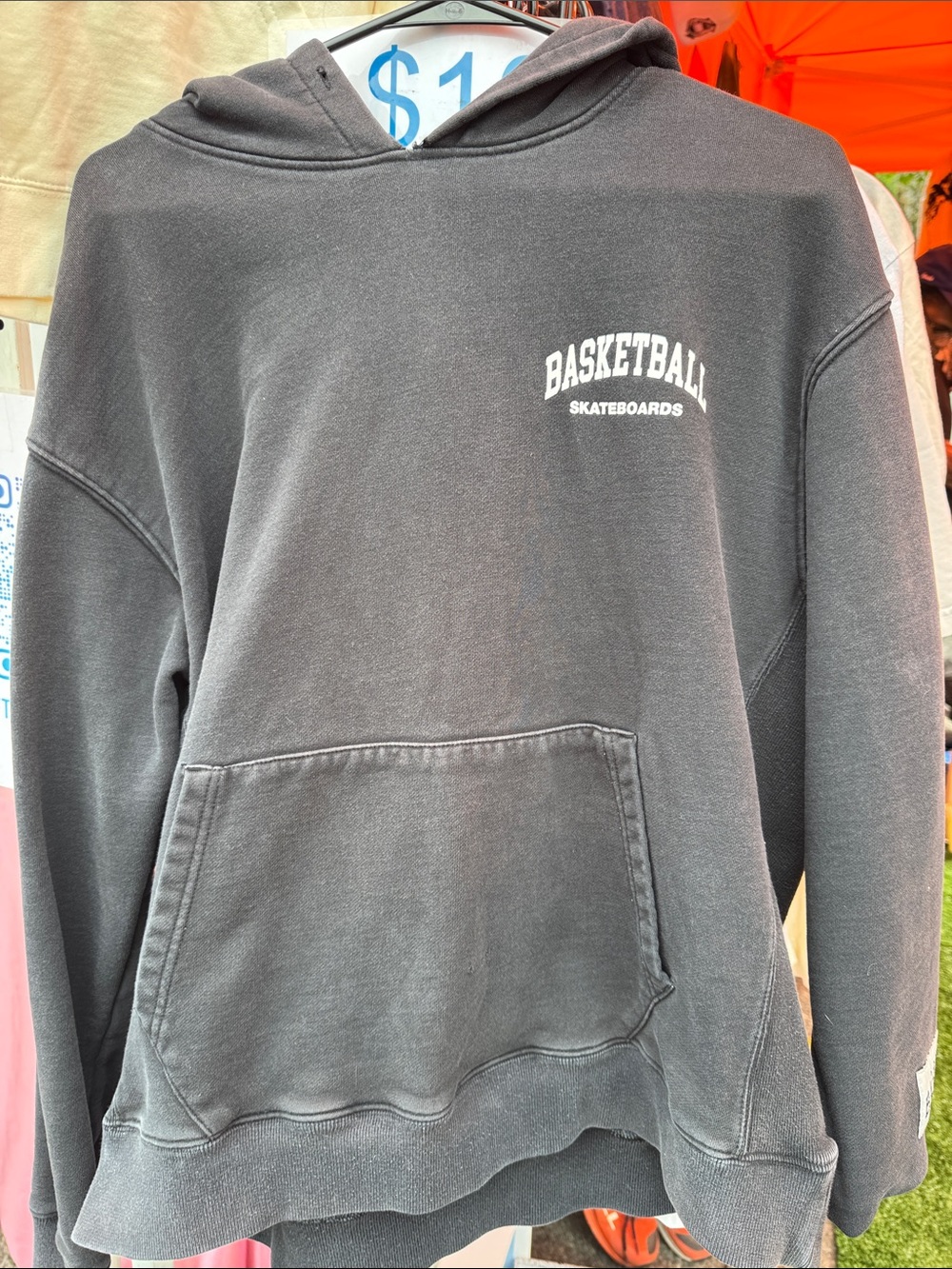 Basketball Skateboards Black Pullover Hoodie